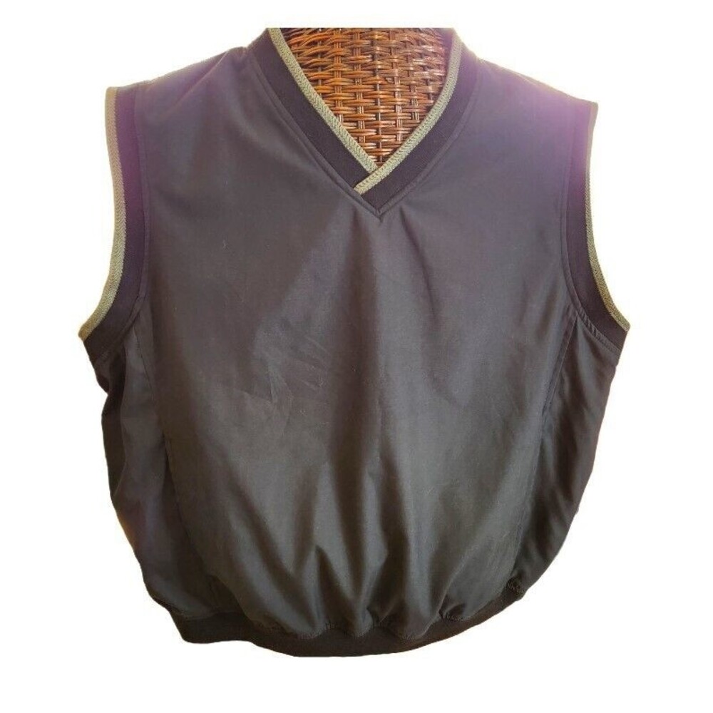 Holloway Lifestyle Collection Men's Vest Golf Outerwear  XL Black V Neck